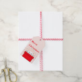 Étiquette de cadeau de Noël pour amant | Joli chat (Avec de la ficelle)