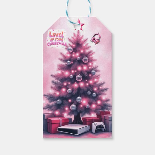 Étiquette de cadeau de Noël pour joueur (Devant)