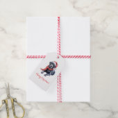 Étiquette de cadeau de Noël pour Labrador (Avec de la ficelle)