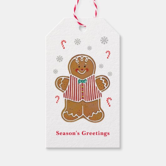 Étiquette de Cadeau de Noël pour l'Homme en Pain d (Devant)