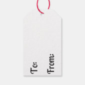 Étiquette de cadeau de Noël pour lutin (Dos)