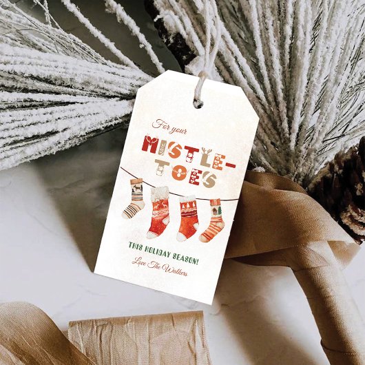 Étiquette de cadeau de Noël pour vos gui-toes