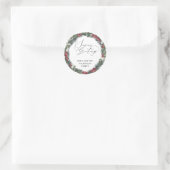 Étiquette de cadeau de Noël Stickers de couronne d (Sac)