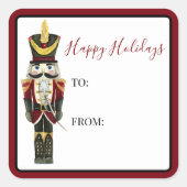 Étiquette de cadeau de Noël traditionnelle Joyuses (Devant)