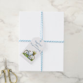 Étiquette de cadeau de Pâques aquarelle (Avec de laficelle)