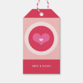 Étiquette de cadeau de photo crantée par amoureux (Devant)