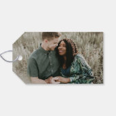 Étiquette de cadeau de photo pour la Saint-Valenti (Dos (Horizontal))