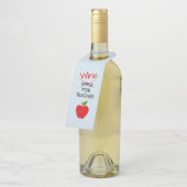 Étiquette de Cadeau de Porte-Bouteille de Vin pour (Incliné)