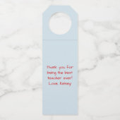 Étiquette de Cadeau de Porte-Bouteille de Vin pour (Dos)