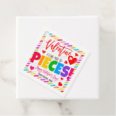 Étiquette de cadeau de puzzle de la Saint-Valentin (En situation)