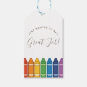 Étiquette de cadeau de reconnaissance de professeu (Devant)