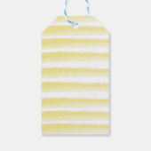 Étiquette de cadeau de remerciement jaune pour le  (Dos)