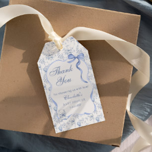 Étiquette de cadeau de remerciement pour Baby Show