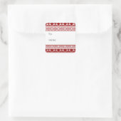 Étiquette de cadeau de Renne de Pull de Noël Laid (Sac)