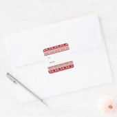 Étiquette de cadeau de Renne de Pull de Noël Laid (Enveloppe)