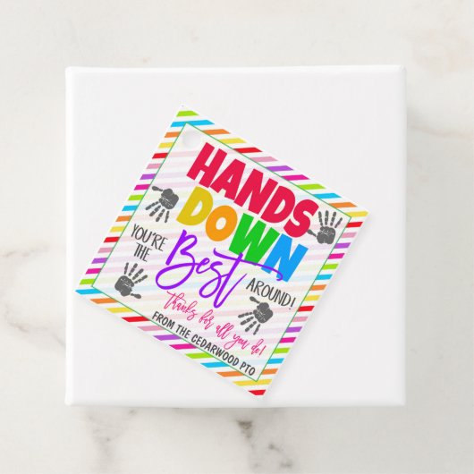 Étiquette de cadeau de savon (En situation)