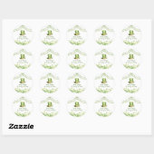 Étiquette de cadeau de trèfle vert pour la fête de (Feuille)