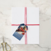 Étiquette de cadeau de vacances d'arbre de Noël de (Avec de la ficelle)