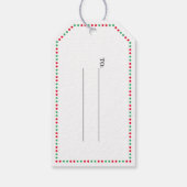 Étiquette de cadeau de vacances de pingouin mignon (Dos)