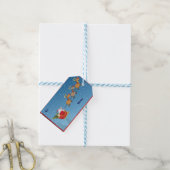 Étiquette de cadeau de vacances festive (With Twine)