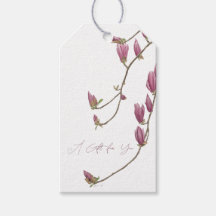 Étiquette de Cadeau de Vigne de Magnolia