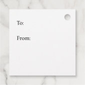 Étiquette de cadeau d'Halloween - Friandises pour  (Dos)