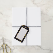 Étiquette de cadeau d'icônes de Noël en or (Avec de la ficelle)