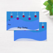 Étiquette de cadeau d'ornement de Noël brillant (Bureau)
