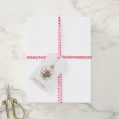 Étiquette de cadeau d'ornement suspendu en forme d (Avec de la ficelle)