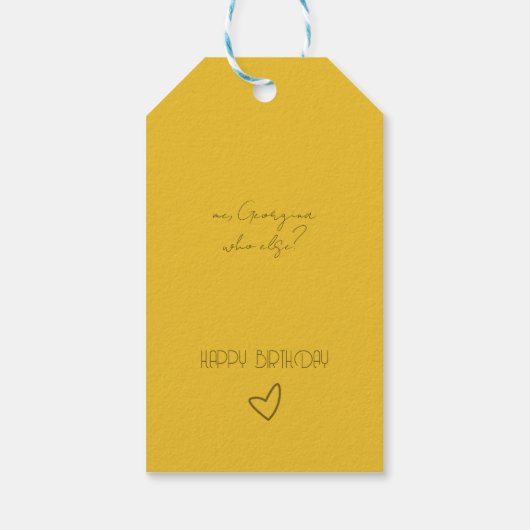 Étiquette de cadeau drôle (Dos)