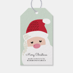 Étiquette de cadeau du père noël