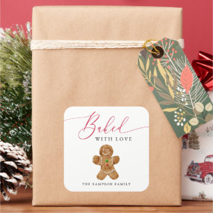 Étiquette De Cadeau Échange De Cookies Cuite Avec 