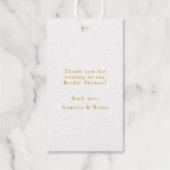 Étiquette de Cadeau en Feuille de Composition Flor (Verso)