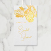 Étiquette de Cadeau en Feuille de Composition Flor (Recto)