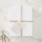 Étiquette de cadeau en feuille pour une douche de (Avec de la ficelle)