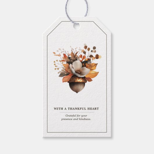 Étiquette de cadeau et de faveur de la fête de l'a (Devant)