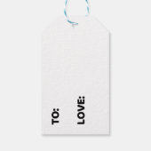 Étiquette de Cadeau "Faite Main pour Vous" pour Ar (Dos)