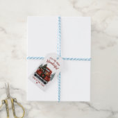 Étiquette de cadeau fantaisie de Noël (Avec de laficelle)