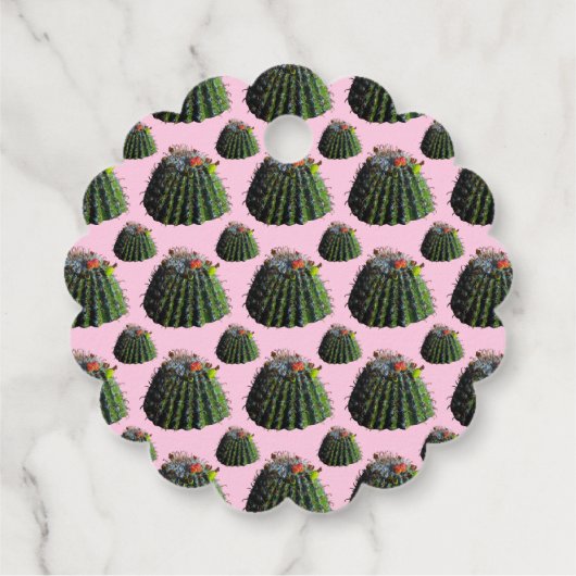 Étiquette de cadeau / faveur Cactus (Dos)