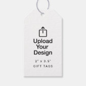 Étiquette de cadeau / faveur de 2" x 3,5" - Téléch (Devant)