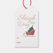 Étiquette de cadeau festive de Noël (Devant)