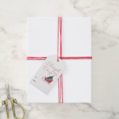 Étiquette de cadeau festive de Noël (Avec de la ficelle)