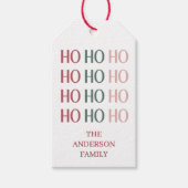 Étiquette de cadeau festive de Noël (Devant)