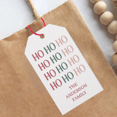 Étiquette de cadeau festive de Noël