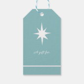 Étiquette de cadeau Festive Royal Botanical Bleu d (Dos)
