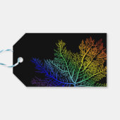 Étiquette de cadeau Fierté Algue Arc-en-ciel (Dos Horizontal)