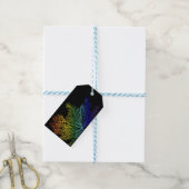 Étiquette de cadeau Fierté Algue Arc-en-ciel (With Twine)