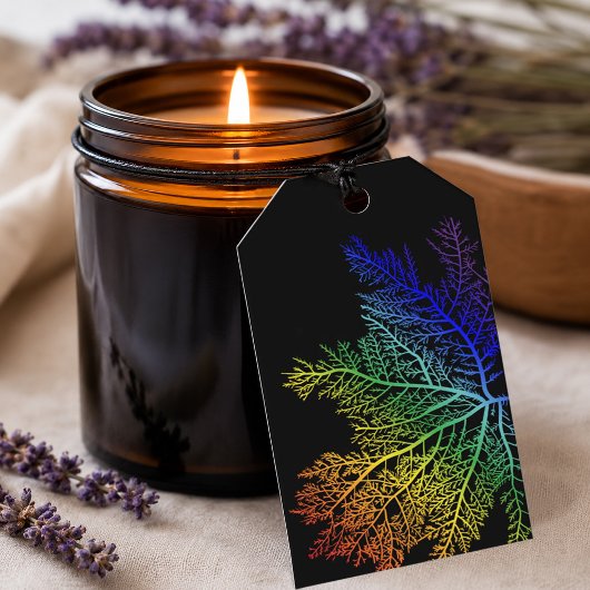 Étiquette de cadeau Fierté Algue Arc-en-ciel