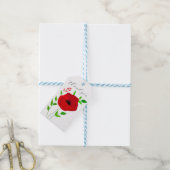 Étiquette de cadeau floral de gratitude (Avec de laficelle)