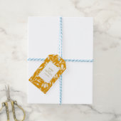 Étiquette de cadeau florale bohème (Avec de laficelle)